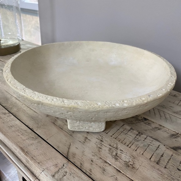 Studio McGee 12"x3" Decorative Terracotta Cross Base Bowl Boho Target